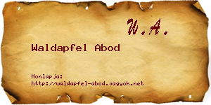 Waldapfel Abod névjegykártya